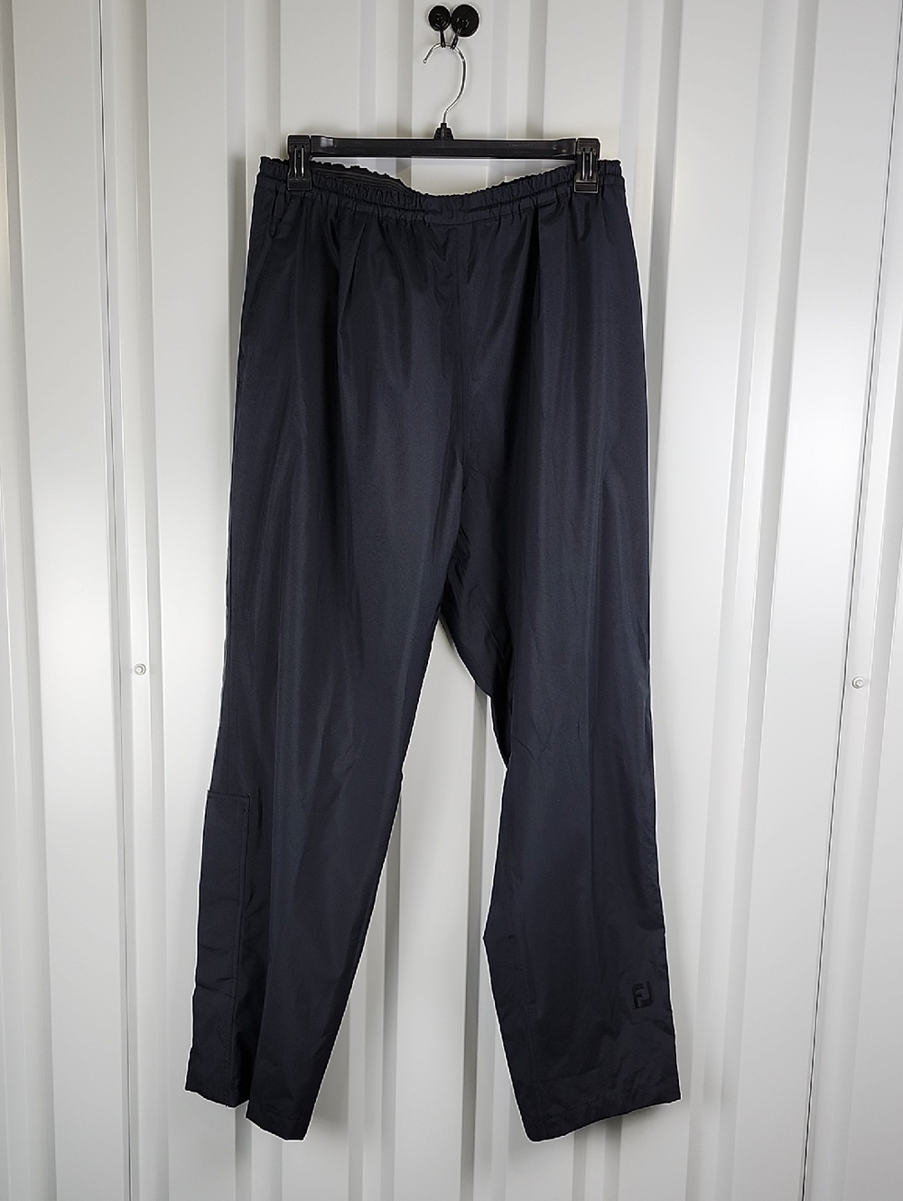 Dryjoys By FootJoy Men's Black Golf Rain Pants Lightweight Comfort Size XL
